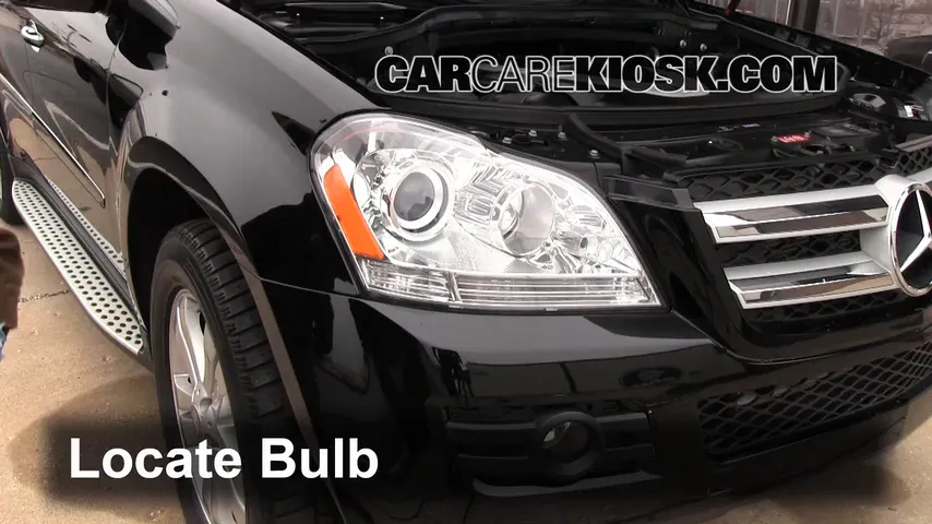 2009 Mercedes-Benz GL450 4.6L V8 Éclairage Feux de croisement (remplacer l'ampoule)